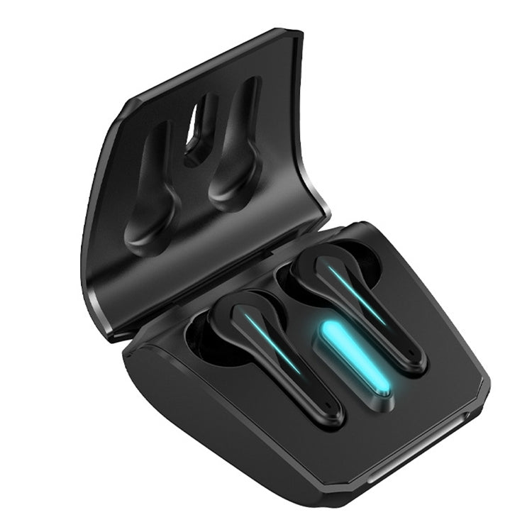 Écouteurs binauraux Bluetooth 5.0 à faible latence pour jeux vidéo ETE-55 TWS, noir